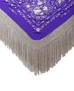 Handmade Embroidered Shawl. Natural Silk. Ref. 11026MOMF 330.580€ #5003511026MOMF